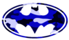 Batman Logo Blue Camo Image